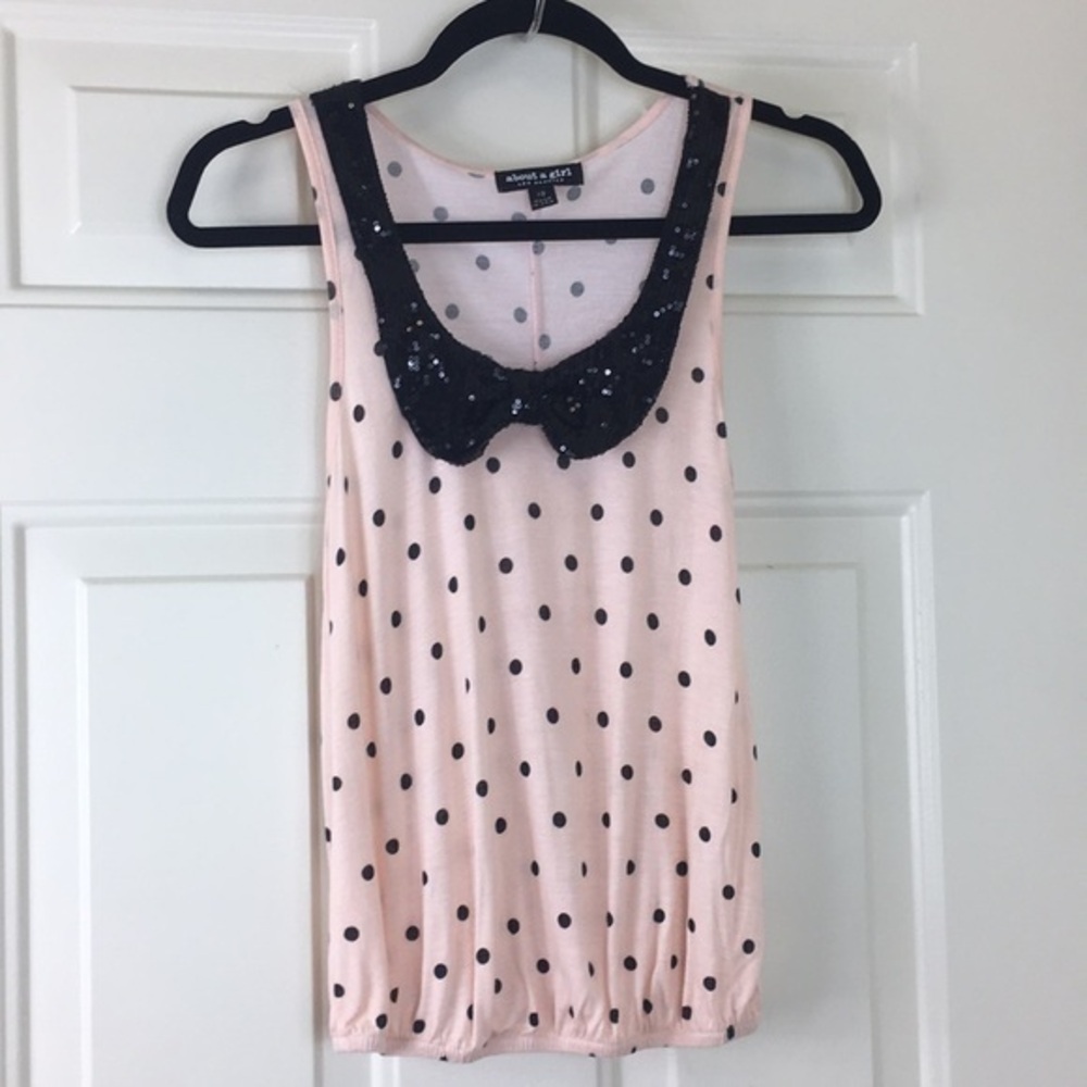 4X20$, About a Girl, PolkaDot, Top, Size XS.
